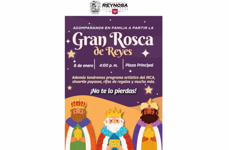 Invita Carlos Peña Ortiz a disfrutar en familia la Gran Rosca de Reyes