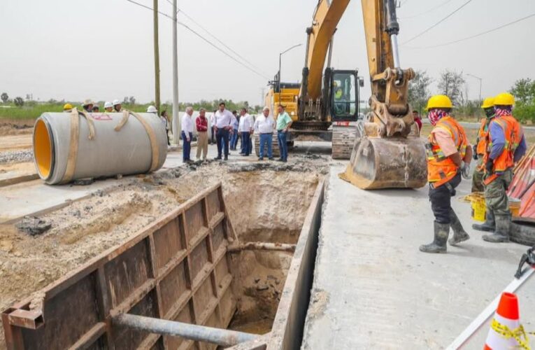 Supervisó Carlos Peña Ortiz Colector Sanitario con inversión de más de 44 Millones de Pesos