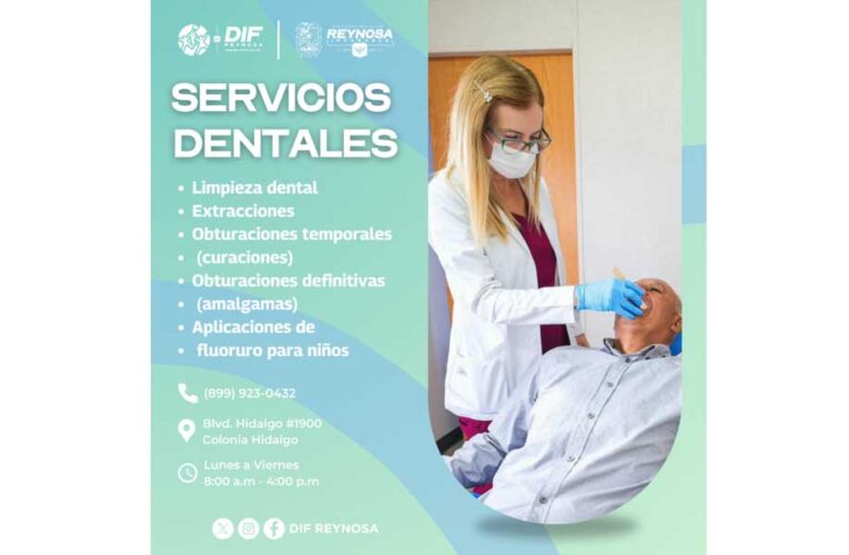 Promueve DIF Reynosa salud bucal con atención gratuita